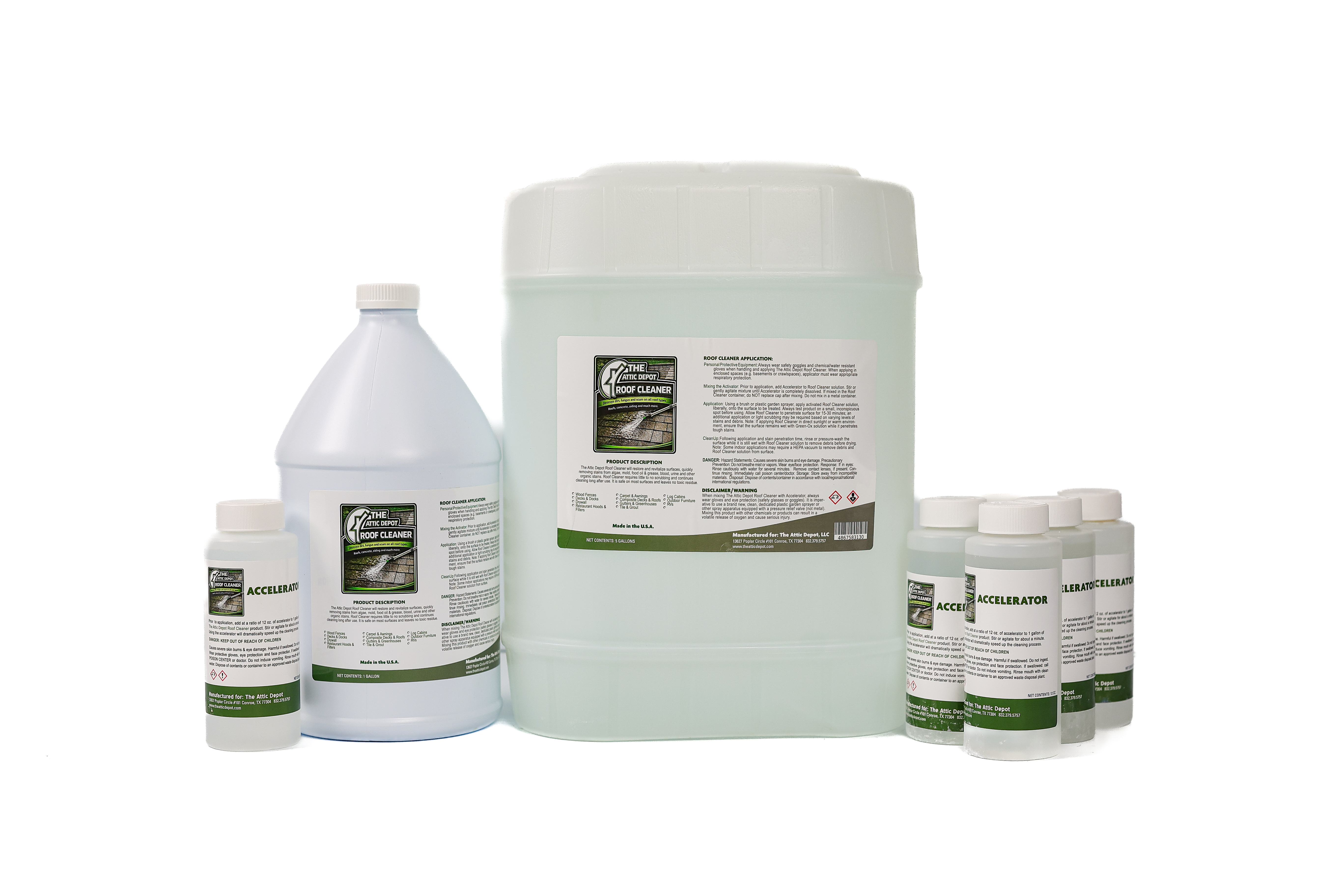 Five gallon Roof Cleaner with one gallon accelerator