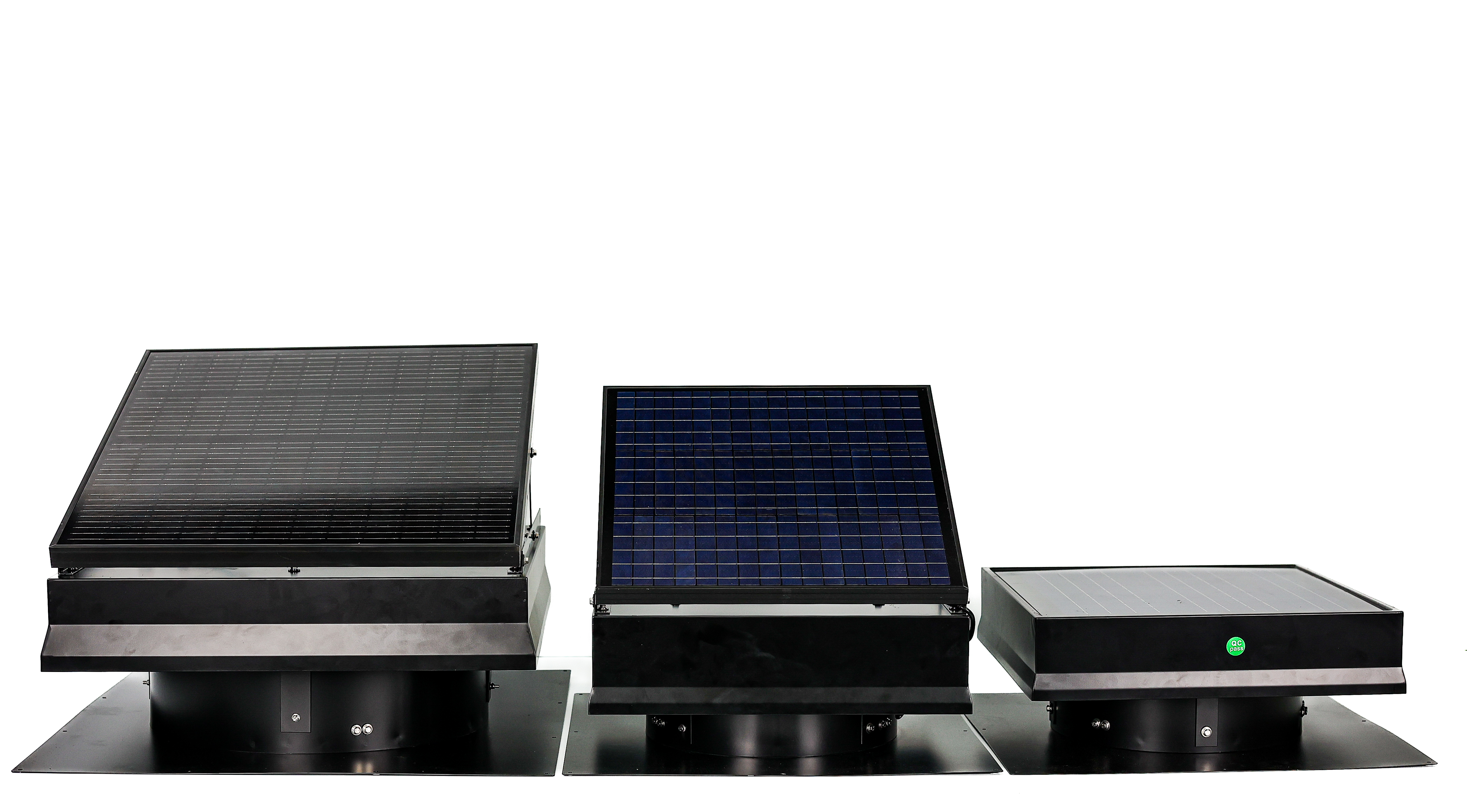 Solar Attic Fans Front View