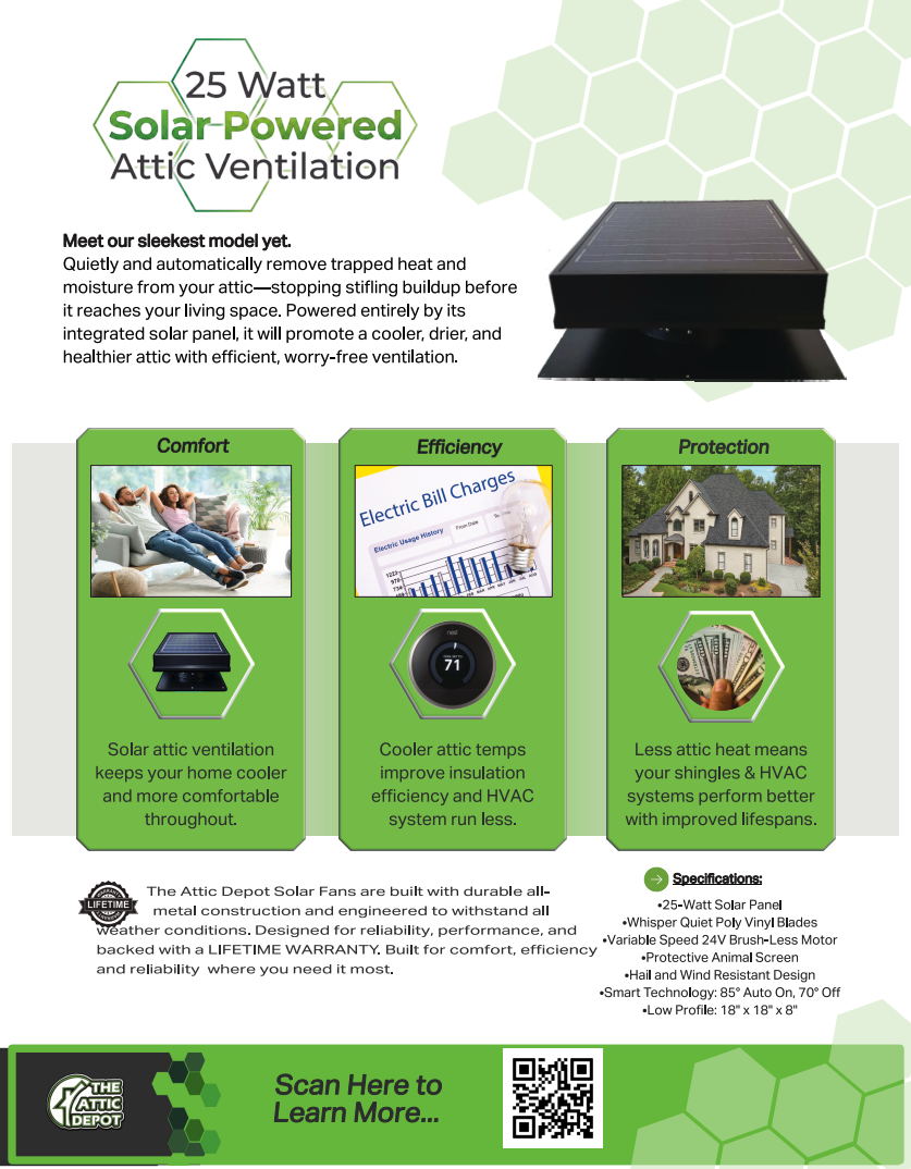25W Solar Fan Brochure Preview