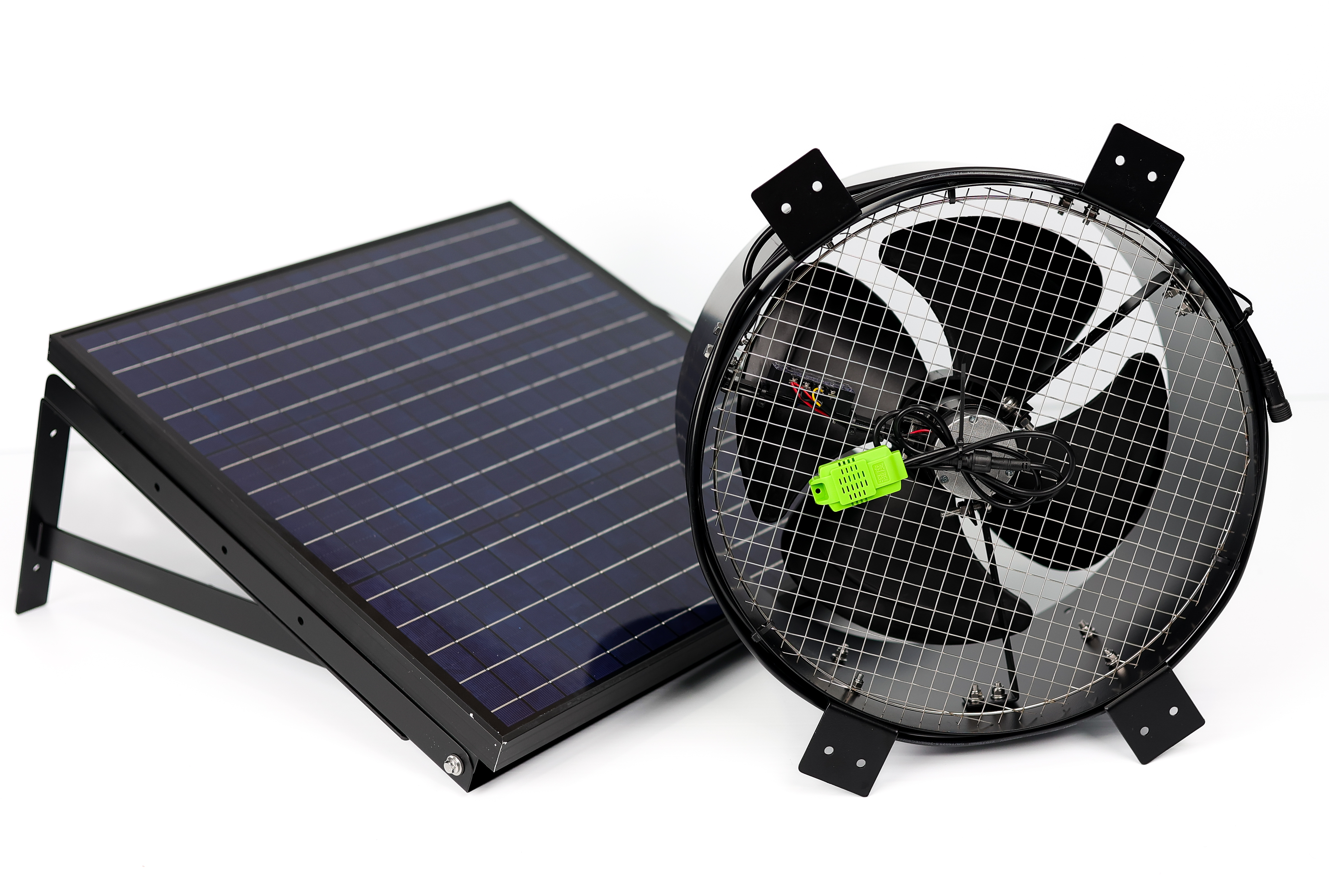 30W gable-mounted solar attic fan