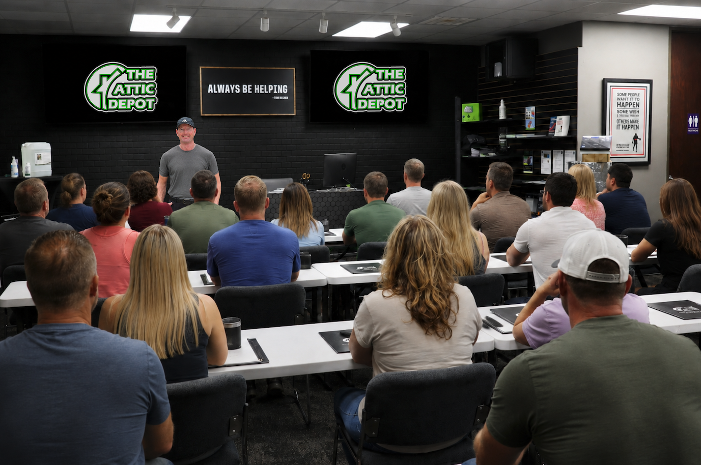 Attic Depot training room registration